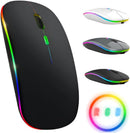 Mouse Sem Fio Recarregável Ergonômico Bluetooth e 2.4GHz
