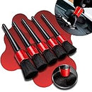 Conjunto de 5 escovas de limpeza automotiva de tamanhos diferentes