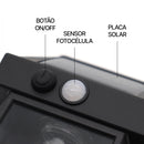 Arandela Solar LED Retrô com Sensor de Movimento (Kit com 2 Unidades)