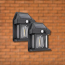 Arandela Solar LED Retrô com Sensor de Movimento (Kit com 2 Unidades)