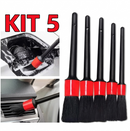 Conjunto de 5 escovas de limpeza automotiva de tamanhos diferentes